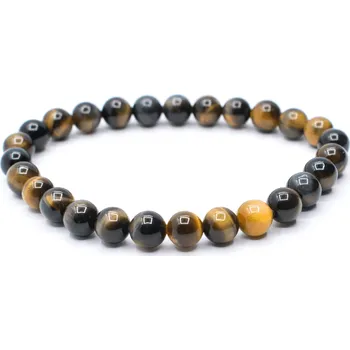 Náramek Milujeme Kameny Tygří oko multicolor - náramek pánský kulička NPK208 249864