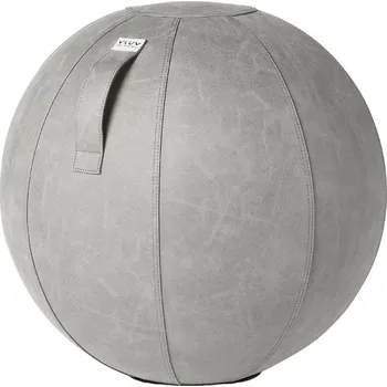 Obývací pokoj Betonově šedý koženkový sedací / gymnastický míč VLUV BOL VEGA Ø 65 cm