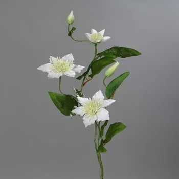 umělá květina Květina umělá Klemátis 3 květy, krémová, 76cm|Ego Dekor