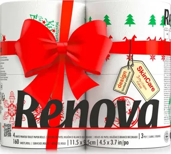 Toaletní papír Renova Vánoční edice 3vrstvý 4 ks