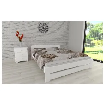 Postel Postel Petra 160/200 cm bílá masiv borovice + rošt ZDARMA