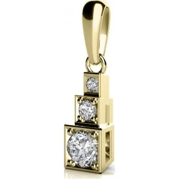 Přívěsek Originální přívěsek Liam, zlato se zirkony Materiál šperku: Žluté zlato