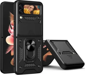 Pouzdro na mobilní telefon Tech Protect CamShield pro Samsung Galaxy Z Flip4 černé