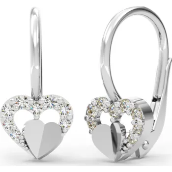 Náušnice Něžné zlaté náušnice Darcy se zirkony Materiál šperku: Bílé zlato