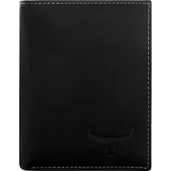 Peněženka Pánská kožená peněženka Wild RM-04-BAW-T černá