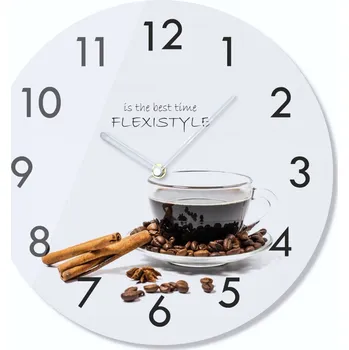 Hodiny Kuchyňské hodiny 30cm s motivem kávy
