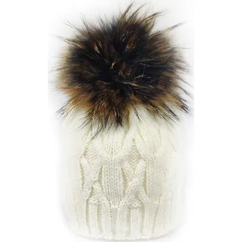 Čepice Dětská čepice ADA krémová bílá