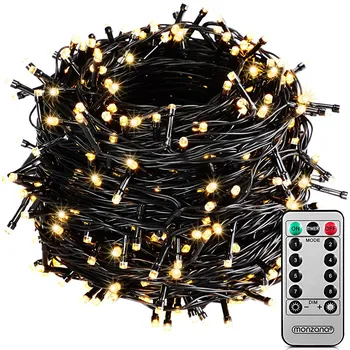 Vánoční dekorace Vánoční LED osvětlení 20 m s dálkovým ovládáním | teplá bílá 200 LED