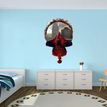 Samolepící dekorace Dekorační nálepka s motivem Spiderman 3D 46x70cm