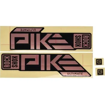 Vidlice na kolo Rock Shox DECAL PIKE ULT 27/29 (MATTE COPPER FOIL FOR HIGH GLOSS BLACK)