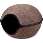 Kukaň-Pelíšek variabilní - vchod střed 46x46x32.5cm-Hnědá