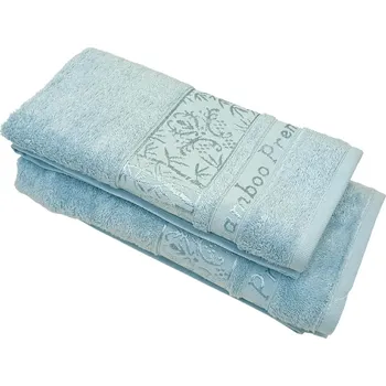 Ručník Ručník Bambo světle modrý klasik 50x90cm TiaHome
