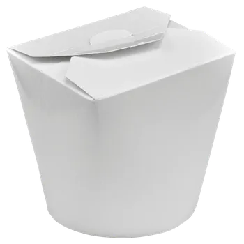 Jednorázové nádobí EcoPack Papírový box na jídlo 750 ml bílý ba1/50 ks