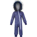 LITTLE ANGEL Overal šusťák prošev lem Outlast® - modrá/pruh bílošedý melír vel. 98