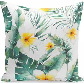 Povlak na dekorativní polštářek Povlaky na polštáře 40x40 s květinovým motivem 45x45 cm