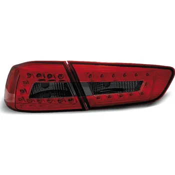Zadní světlomet TUNING-TEC Zadní světla Mitsubishi Lancer 8 sedan 08-11 - kouřové/červené LED