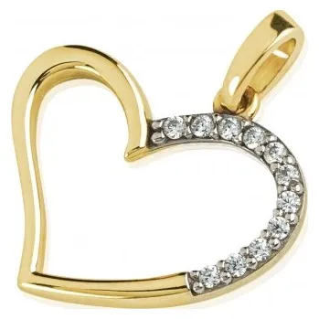 Přívěsek Zlatý přívěsek Lindsay se zirkony Materiál šperku: Žluté zlato