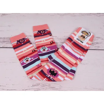 České legíny kamaše punčocháče bez ťapek TREPON ABECEDA lososové velikost oblečení - děti: 98/104