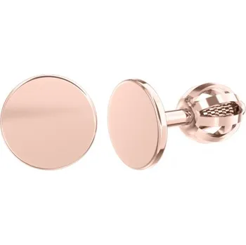 Náušnice Minimalistické zlaté náušnice IDOL Circle Materiál šperku: Růžové zlato