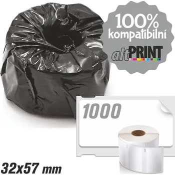 Samolepící etiketa Štítky AltPrint[Dymo] LW Standard - permanentní, 32x57, 1000ks