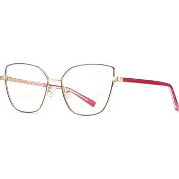 Brýlová obroučka Dámské kočičí retro brýle proti modrému světlu - Zlatá a růžová