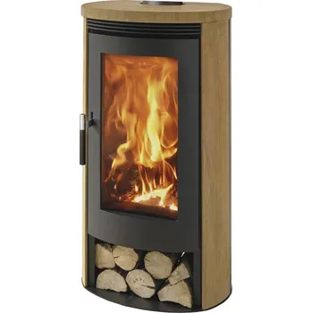 Krbová kamna Panadero s.r.o. PANADERO ANGLE SAND krbová kamna 8kW, černá/písková