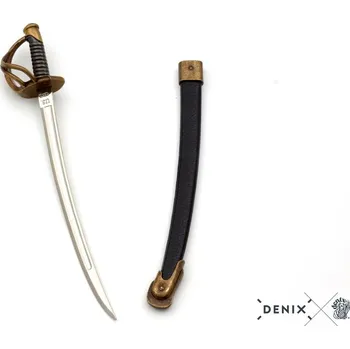 Sběratelství Denix Otvírač dopisů - Dustojnická šavle s pochvou, USA, 1860