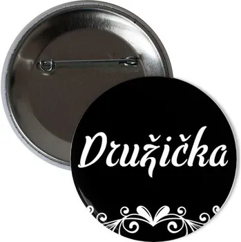 Odznáček s potiskem Placka Družička - tým ženicha
