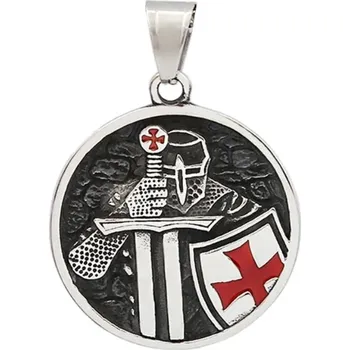 Řetízek Náhrdelník a přívěšek Templářský rytíř