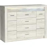 Komoda INDIANAPOLIS I-7 jasan bílý