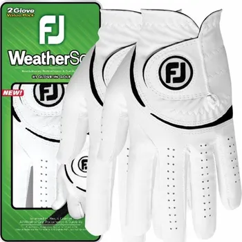 Rukavice FootJoy W rukavice WeatherSof 24 2 Pack - bílá: Dámské LH S
