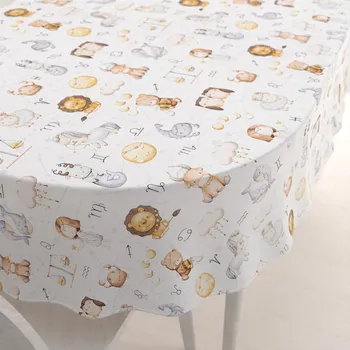 ubrus Dětský bavlněný oválný ubrus Sandra SA-439 Znamení zvěrokruhu 50x100 cm