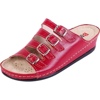 Dámská zdravotní obuv Buxa Dámská zdravotní kožená obuv BZ220 - Červená Velikost: 39