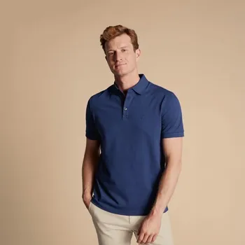 Pánská košile Charles Tyrwhitt Pique Polo — Royal Blue