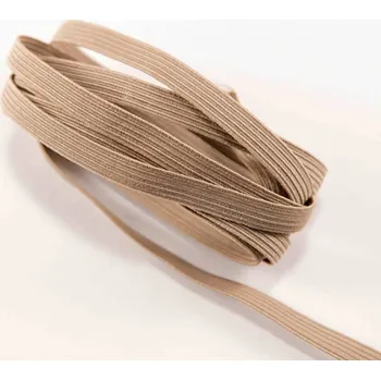 Barevná pruženka - béžová - šířka 0,7 cm