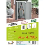 Přístřešek PREMIUM na nářadí pozink zelený 0,8m2 1x0,8x1,8m