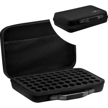 Kosmetická taška Skořepinové pouzdro na 60ks gel laků - černá