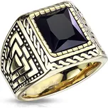 Steel Edge Ocelový pečetní prsten pro muže 7159 Velikost: 69