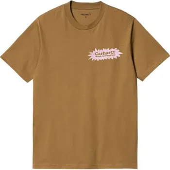 Pánské tričko TRIKO CARHARTT WIP Bam S/S - hnědá - L + při osobním odběru 1 131 Kč