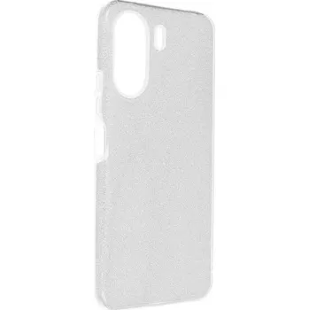 Pouzdro na mobilní telefon Třpytivé pouzdro Coolcase Shining na mobil Xiaomi Redmi 13C / Poco C65 - Stříbrné (Silikonový + plastový třpytivý kryt či obal Coolcase Shining na mobilní telefon Xiaomi Redmi 13C / Poco C65 v barvě Stříbrné)