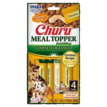 Pamlsek pro psa Churu Dog Meal Topper Chicken Recipe 4x14g
