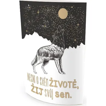 Žertovný předmět Nekupto Svítící lucernička s textem - Nesni o svém životě