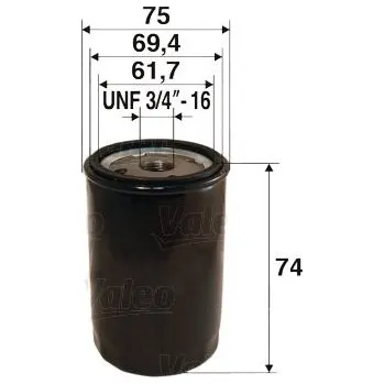 Filtr do auta Olejový filtr VALEO 586077