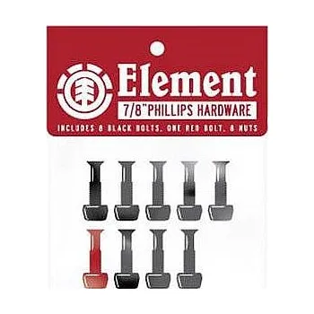 Příslušenství na snowboard šroubky Element Phillips 7/8" - No Color 7/8"