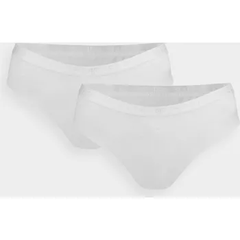 Kalhotky 4F PANTIES F017 (2pack) Dámské kalhotky US S 4FWSS24UPTSF017 WHITE