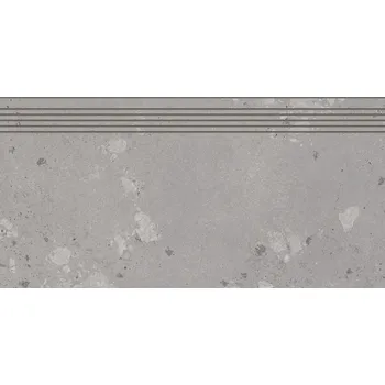 Dlažba Rako Castone DCP84857, schodovka, tmavě šedá, matná, 40 x 80 x 1 cm