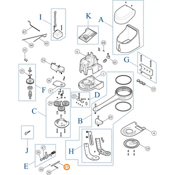 Pohon brány PMD1918.4610 hřídel spojky Nice HYKE