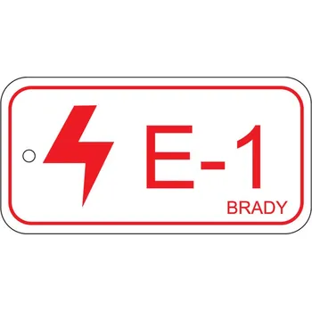 Štítek pro zdroje energie, elektro oblast, označení E-1, BJ = 25 kusů
