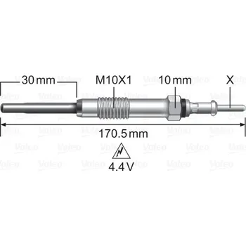 Autoelektrika Žhavicí svíčka VALEO 345247