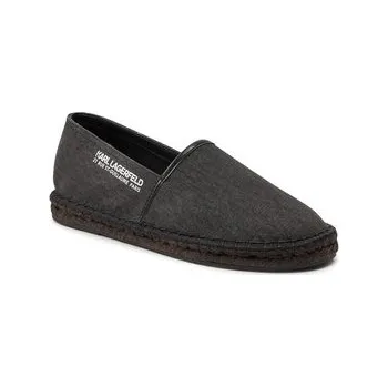 Dámské mokasíny KARL LAGERFELD Espadrilky KL70119 Černá 41
